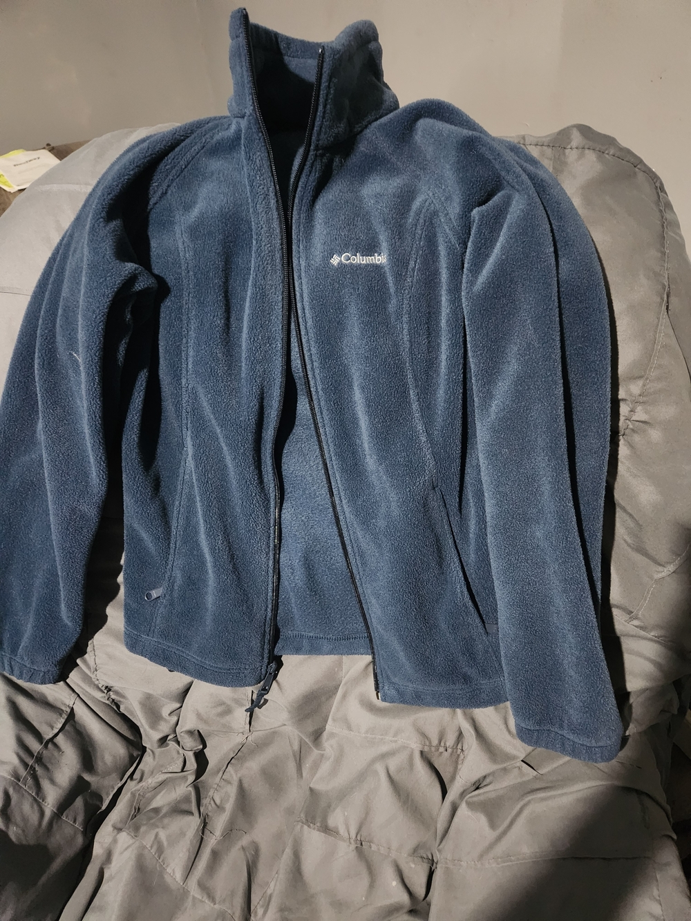Columbia Men's Navy Full-Zip Fleece Jacket